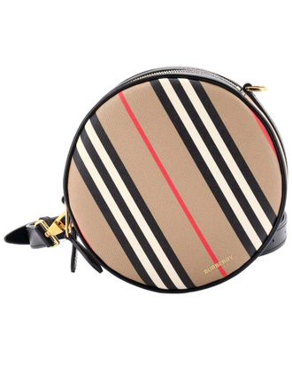 Burberry Louise Round Bag Icon Stripe E- (Authentic Pre-Loved)