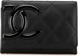 Chanel Pre-owned Wallets, female, Black, Size: ONE SIZE Pre-owned Leather wallets