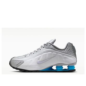 Nike Shox R4 Metallic Silver White Blue Lagoon HQ1988-005