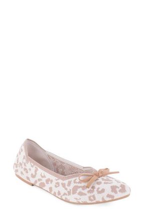 Elie Tahari Tortuga Ballet Flat in Beige Cheetah at Nordstrom, Size 6.5
