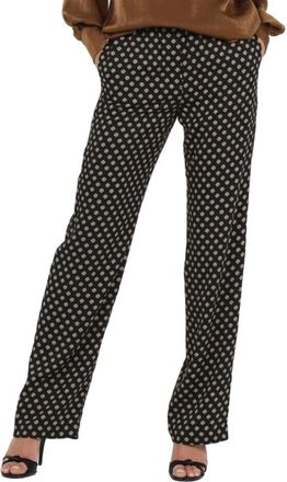 Michael Kors Chinos - Dames - Chinos - Zwart - M - Leer - Broeken