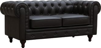 Habitat et Jardin Sof&aacute; Chesterfield aliza- 2 Plazas - Marron
