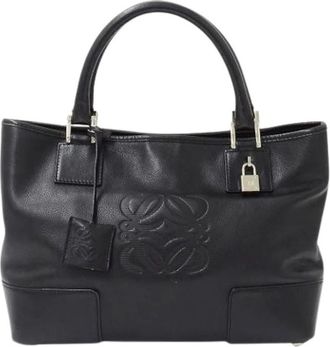 Loewe Pre-owned Handbag - Dames - Vintage Handtas - Zwart - ONE Size - Leer - Vintage