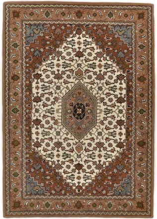 THEKO Alfombra de diseño oriental beige acolchado a mano 120x180 cm