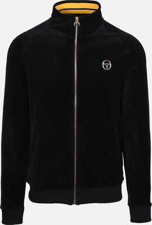 Sergio Tacchini Mens Sergio Tacchini Court Velour Track Top - Black - Size: Regular/40
