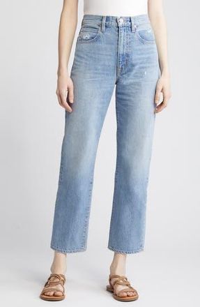 Slvrlake Denim London Distressed High Waist Ankle Jeans in Silver Springs at Nordstrom Rack, Size 31