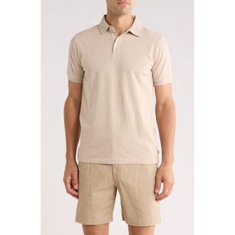 Bonobos Slim Fit Stretch Cotton Knit Polo in Cream Heather at Nordstrom Rack, Size Xx-Large