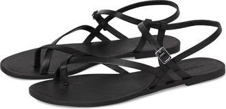 Vagabond Tia 2.0 Leather Strappy Sandal Womens Sandals Black : EU 37 (US Womens 7) M