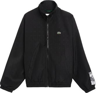 Lacoste Heren Cropped Track Jacket (Zwart)