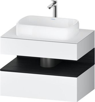 Duravit Duravit - Qatego Consola Mueble Bajo Lavabo, 1 Extra&iacute;ble, 1 Caj&oacute;n