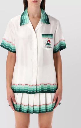 Casablanca graphic short sleeve shirt pocket