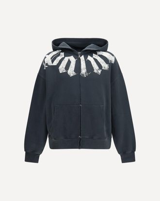 Palm Angels Hooded zip Sweatshirt Male XL
