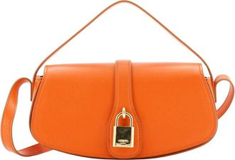 Celine Celine Orange Calfskin Smooth Leather Tabou Clutch Crossbody, Never Carried (Authentic Pre-Loved)