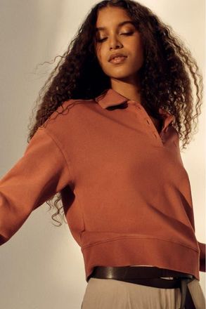 H&M Loose-fit Polo Shirt in Rust Red at Nordstrom, Size Xx-Large