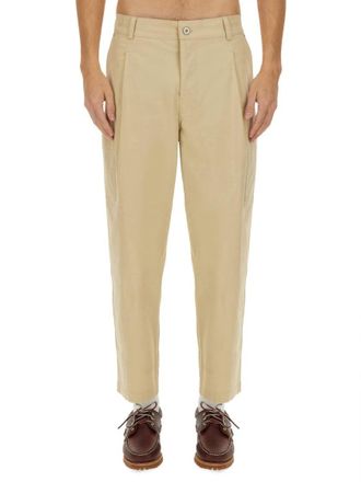 Dr&ocirc;le de Monsieur Relaxed Fit Cropped Pants With Tapered Leg