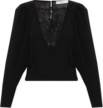 Iro Top Afina - Dames - Blouses - Zwart - XS - Overhemden