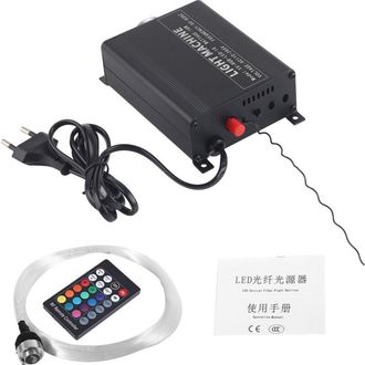 OEM Kit De Iluminaci&oacute;n Led Rgbw De Fibra &Oacute;ptica Para Techo De 16 W Con Motor, Cables, Mando A Distancia Y Enchufe Europeo