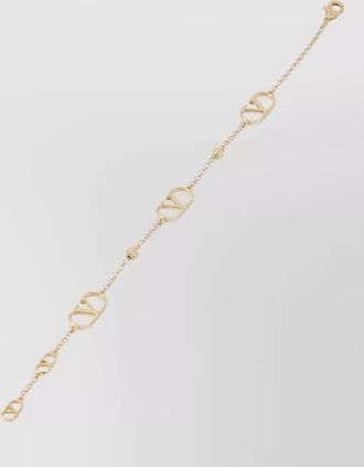 Valentino Garavani vlogo signature chain metal logo bracelet