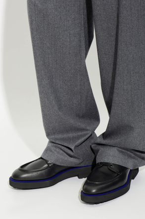 Lanvin Leather Shoes, Mens, Black