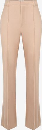 Chlo&eacute; Gerade Kost&uuml;mhose mit hoher Taille aus Grain-de-Poudre-Wolle