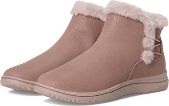 Clarks Cloudsteppers Breeze 26184184 Womens Mauve Faux Fur Ankle Boots LIQ696