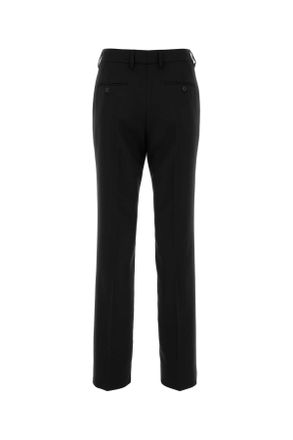 Prada Womens Black Wool Pant Nero Pantaloni