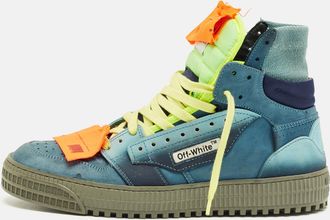 Off-white Multicolor Canvas And Nubuck Leather 3.0 Off Court High Top Sneakers