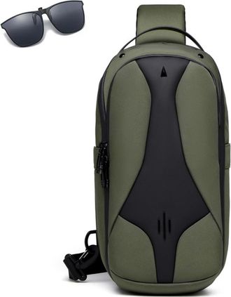 Generic Multipurpose Waterproof Sling Bag for Men,Large Capacity Sport Casual Shoulder Bag,Outdoor Travel Anti-Theft Crossbody Bags