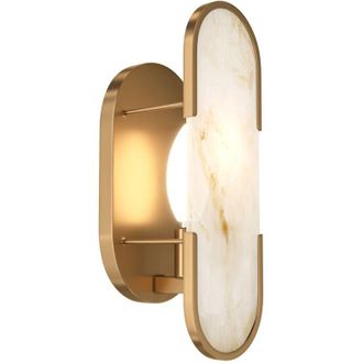 Maytoni Applique Da Parete Moderno Marmo Metallo Oro Marmo 1 Luce E14 40W