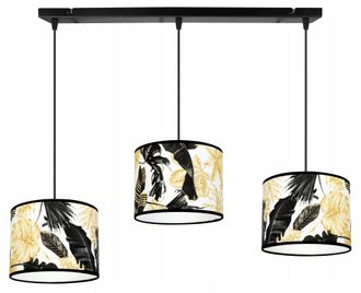OEM L&aacute;mpara De Techo Colgante, Pantalla, Flores Doradas, Led