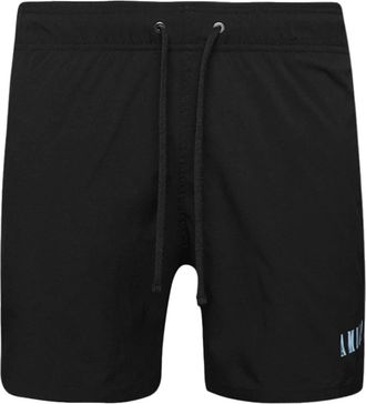 Amiri logo-embroidery swim shorts - men - Polyester/Spandex/Elastane - M - Black