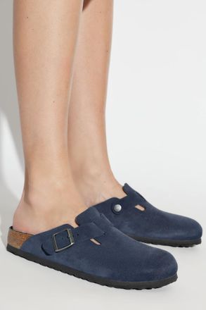 Birkenstock Boston BS Mules, Womens, Navy Blue