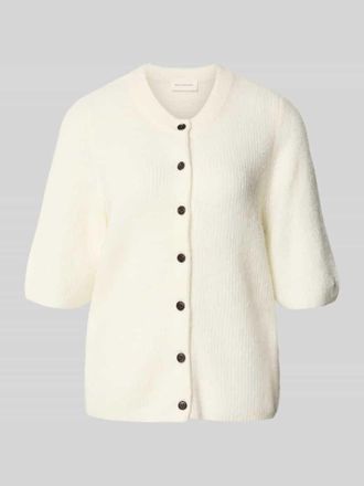 Moss Copenhagen Strickjacke mit Woll-Anteil Modell Jinie Hope in Offwhite, Gr&ouml;&szlig;e L/XL