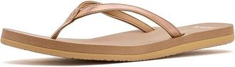 Sanuk Yoga Joy II Iridescent Womens Sandals Rosegold : 11 B - Medium, Synthetic