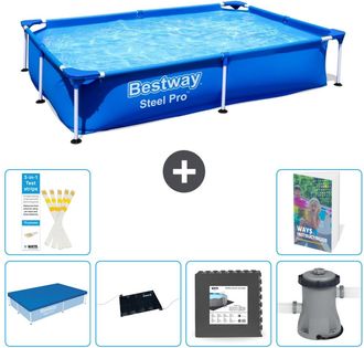Bestway Piscina Bestway Steel Pro Rectangular - 221x150x43 Cm - 7-piezas S21