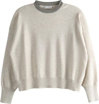 Brunello Cucinelli crew-neck sweater - Beige