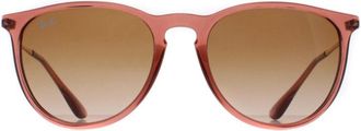 Ray-Ban Round Womens Transparent Light Brown Gradient RB4171 Erika - One Size