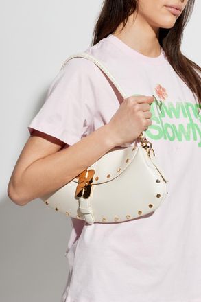 Ganni Shoulder Bag, Womens, Cream