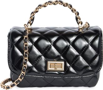 Urban Expression Quilted Faux Leather Crossbody Bag in Black at Nordstrom Rack