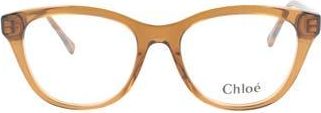 Chlo&eacute; Core 51mm Cat Eye Optical Glasses in Brown Brown at Nordstrom Rack
