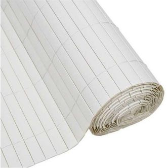 Nature Canisse Pvc Double Face - Nature - 1 X 3 M - 1600 G/m&sup2; - Occultant 4/5 - Anti-uv - Blanc