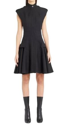 Alexander McQueen Sleeveless Black Dress Size L