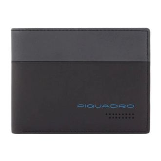 Piquadro Wallets & Cardholders, male, Black, ONE SIZE, Multicolor Wallet and Cardholder with Coin Pocket