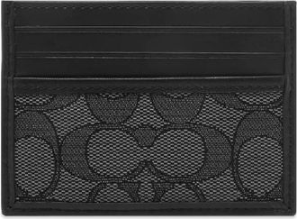 Coach Signature Jacquard Card Case