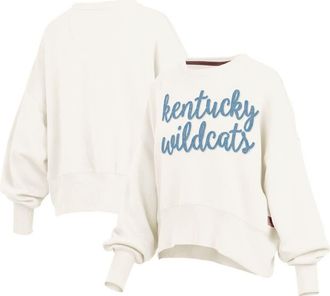 Pressbox Womens Pressbox Cream Kentucky Wildcats Chelsea Oversized Pullover Sweatshirt at Nordstrom, Size Xx-Large