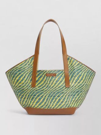 Marni small tote bag dual handles canvas