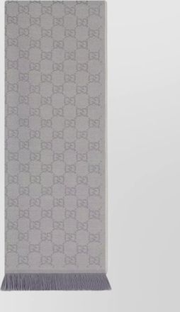 Gucci embroidered wool scarf