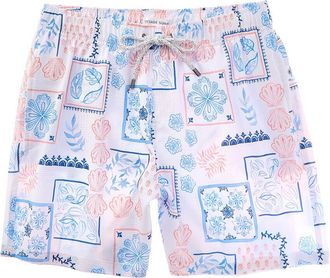 Vintage Summer Swimwear Vintage Summer Seersucker Swim Short