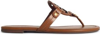 Tory Burch Miller Brown Leather Flip-Flops