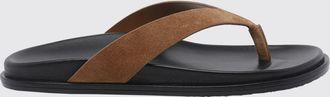 Stuart Weitzman Sandali infradito Everley in pelle scamosciata con tacco basso